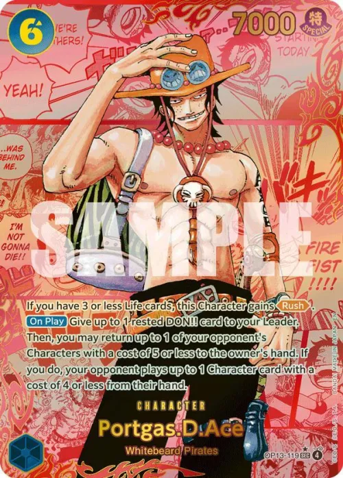 Portgas.D.Ace - Red Super Alternate Art