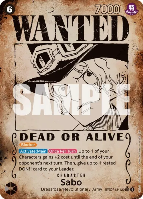 Sabo - Wanted Poster