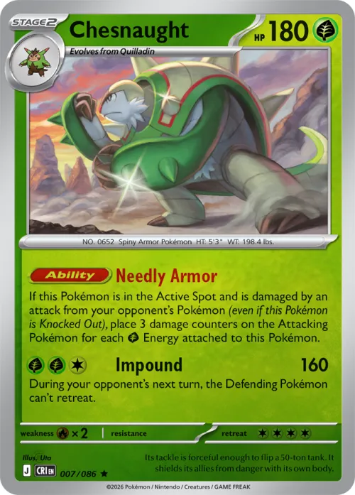 Chesnaught - Reverse Holo