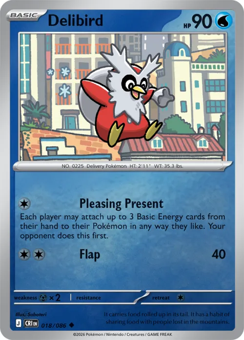 Delibird - Reverse Holo