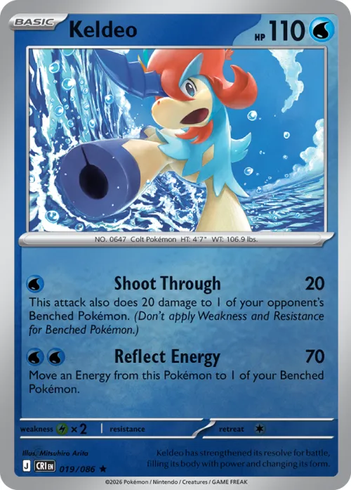 Keldeo - Reverse Holo