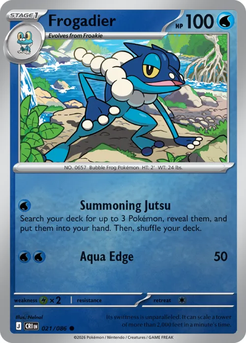 Frogadier - Reverse Holo