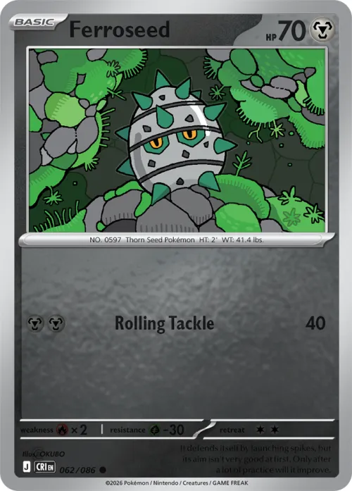 Ferroseed - Reverse Holo