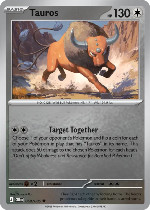 Tauros - Reverse Holo