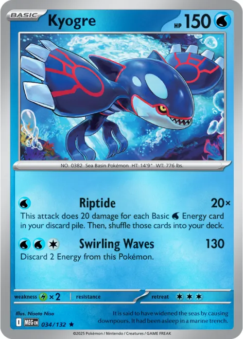 Kyogre - Reverse Holo