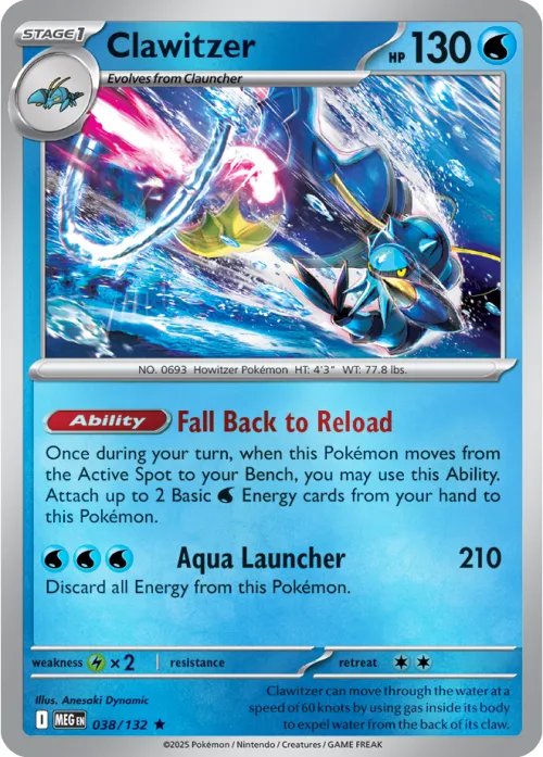 Clawitzer - Reverse Holo
