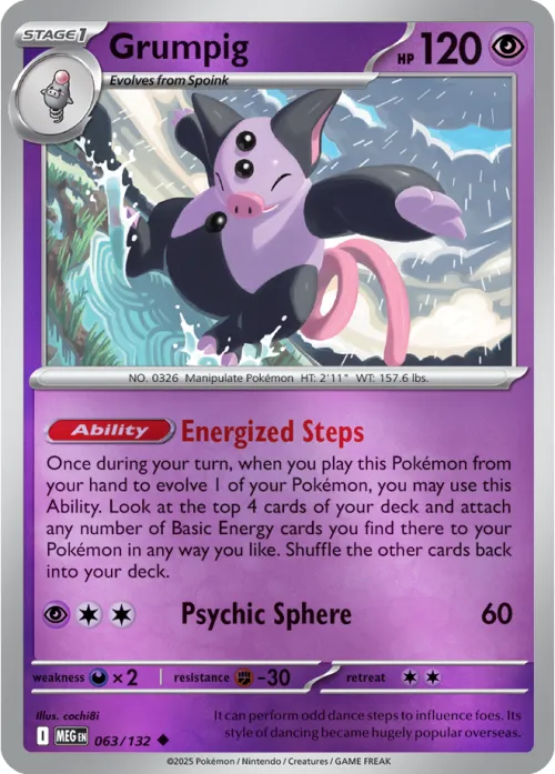 Grumpig - Reverse Holo