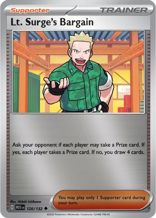 Lt. Surge's Bargain - Reverse Holo