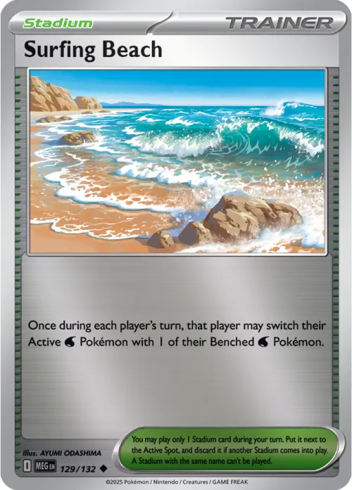 Surfing Beach - Reverse Holo