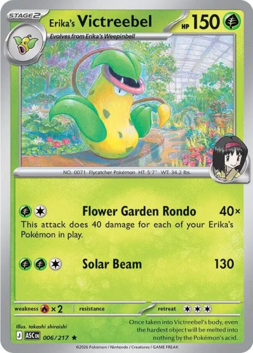 Erika's Victreebel - Holo