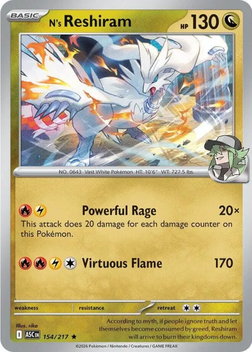 N's Reshiram - Holo