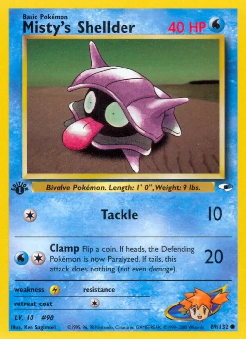 Misty's Shellder - 1st Edition