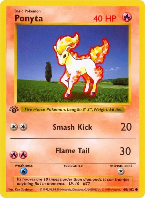 Ponyta - 1st Edition