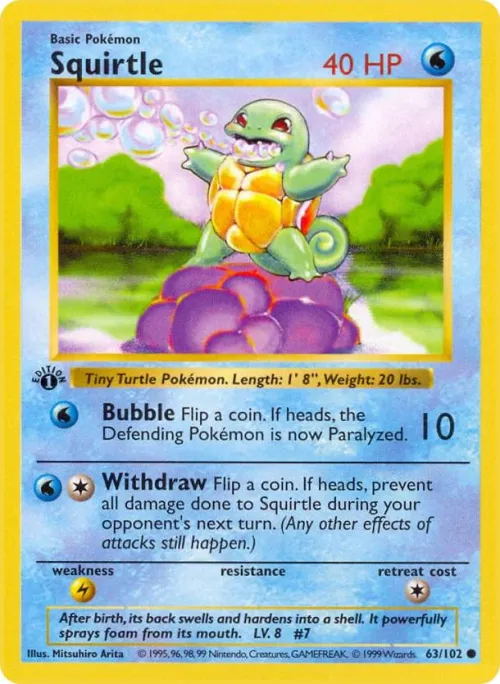 Squirtle - 1st Edition