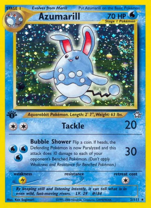 Azumarill - 1st Edition Holo