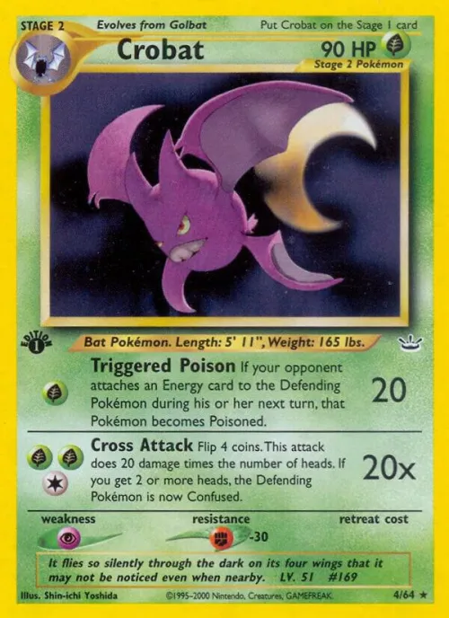 Crobat - 1st Edition Holo