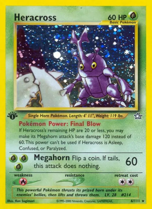 Heracross - 1st Edition Holo