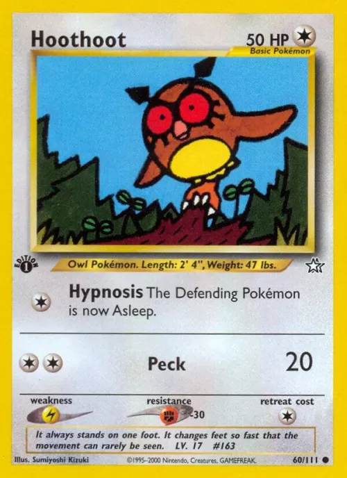 Hoothoot - 1st Edition