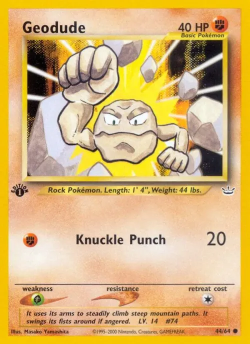 Geodude - 1st Edition