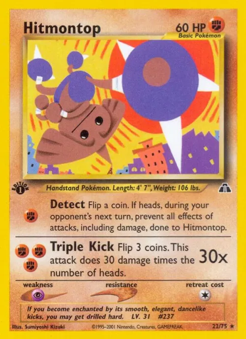 Hitmontop (22) - 1st Edition