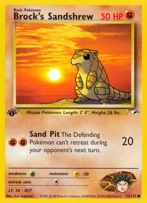 Brock's Sandshrew (72) - 1st Edition