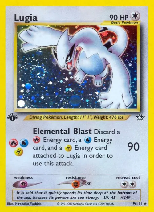 Lugia - 1st Edition Holo