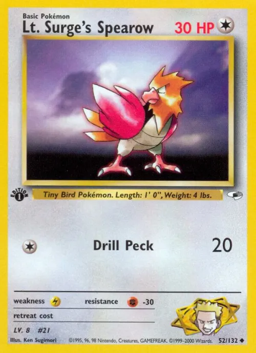 Lt. Surge's Spearow (52) - Unlimited