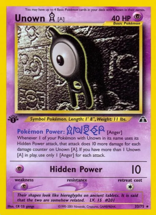 Unown [A] (33) - Unlimited