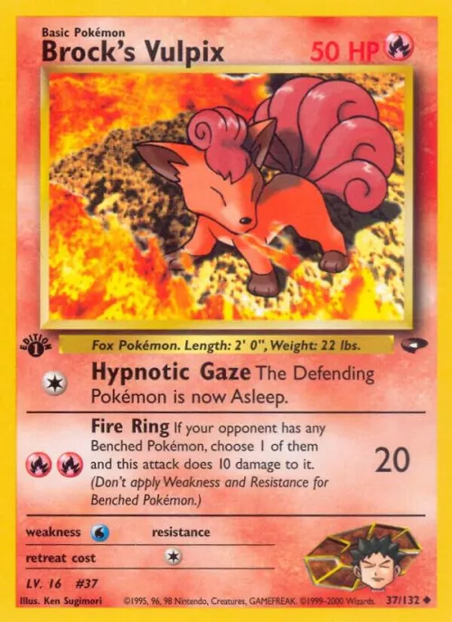 Brock's Vulpix - 1st Edition
