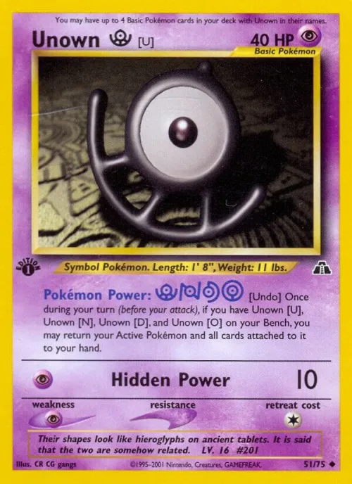 Unown [U] - 1st Edition