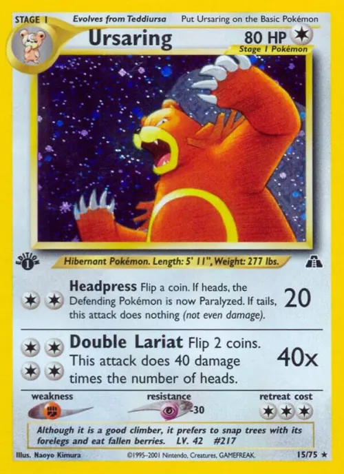 Ursaring (15) - 1st Edition Holo