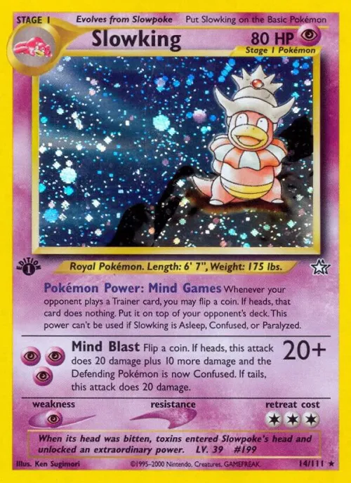 Slowking - 1st Edition Holo