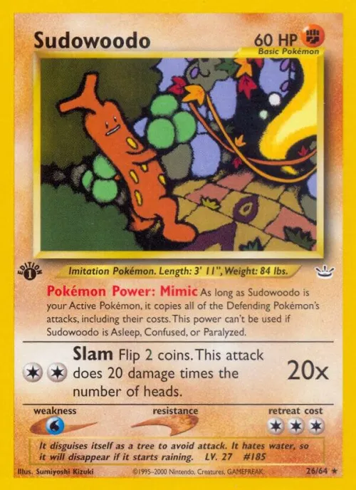 Sudowoodo - 1st Edition