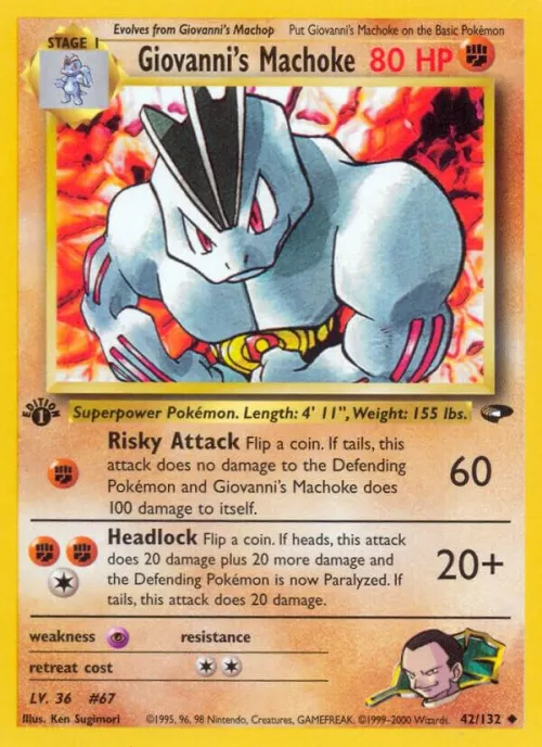 Giovanni's Machoke - 1st Edition