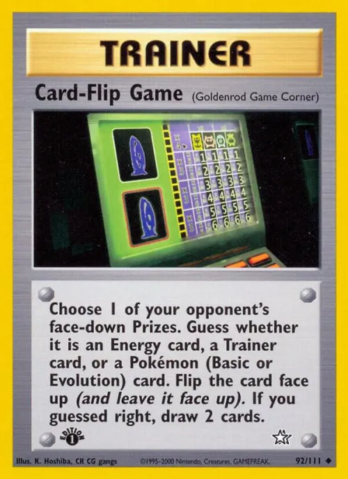 Card-Flip Game (Goldenrod Game Corner) - 1st Edition