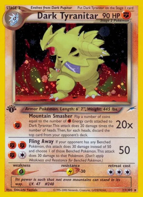 Dark Tyranitar - 1st Edition Holo