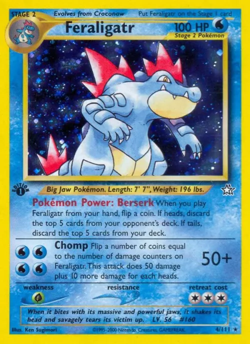 Feraligatr (4) - 1st Edition Holo