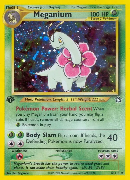Meganium (10) - 1st Edition Holo