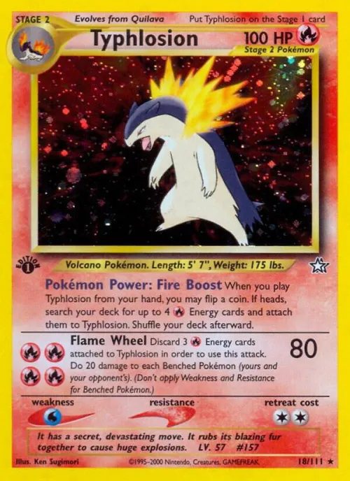 Typhlosion (18) - 1st Edition Holo