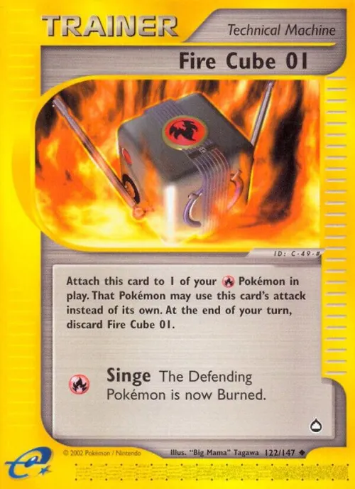 Fire Cube 01 - Reverse Holo