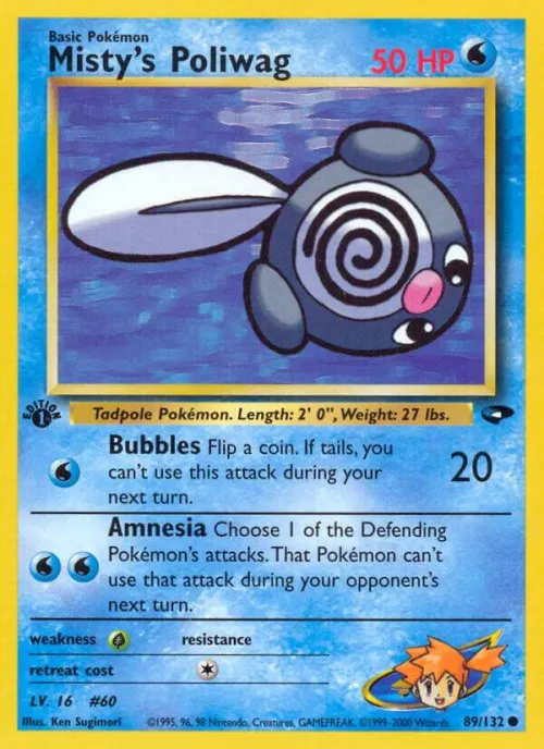 Misty's Poliwag - 1st Edition