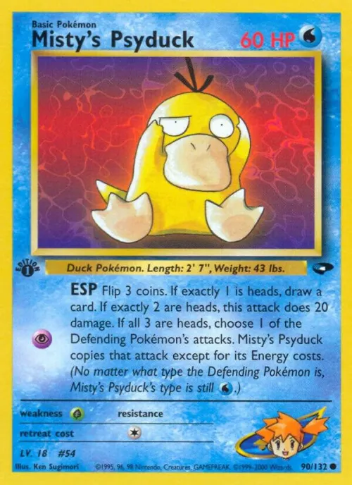 Misty's Psyduck - 1st Edition
