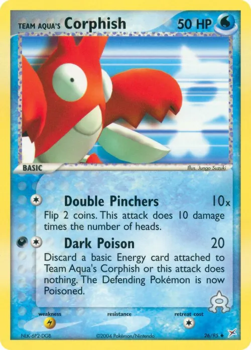 Team Aqua's Corphish - Reverse Holo