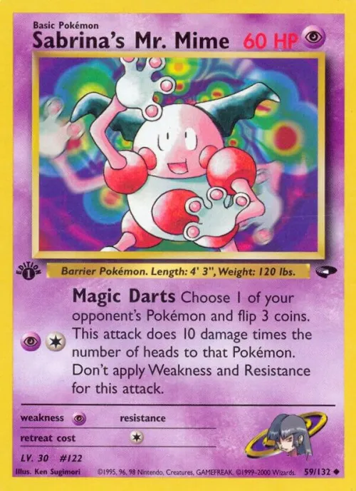 Sabrina's Mr. Mime - 1st Edition