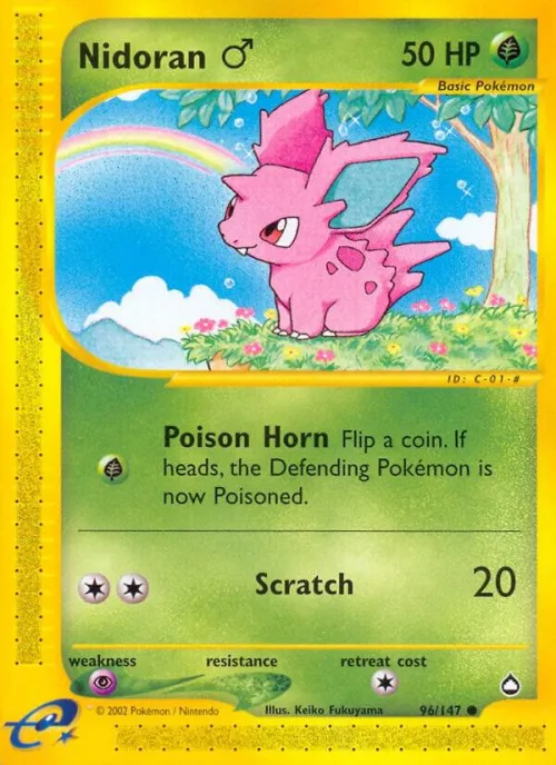 Nidoran M - Reverse Holo