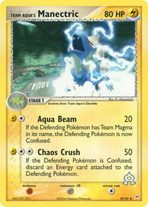 Team Aqua's Manectric - Reverse Holo