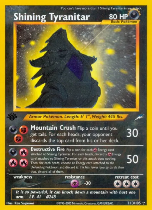 Shining Tyranitar - Unlimited Holo