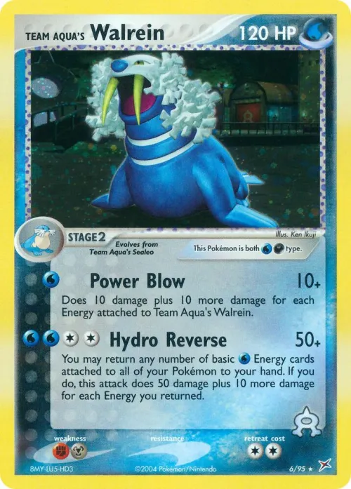 Team Aqua's Walrein - Holo