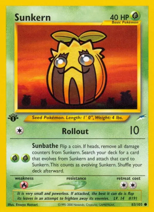 Sunkern - 1st Edition