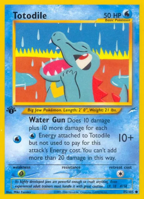 Totodile - 1st Edition